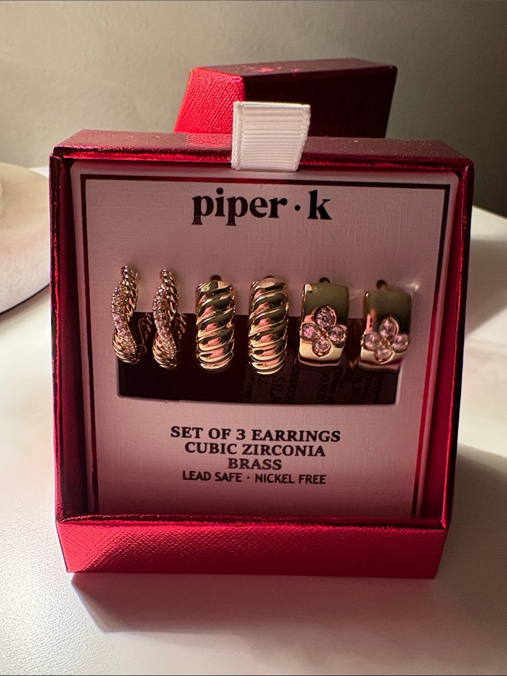 Piper K 3pc Earrings Set new